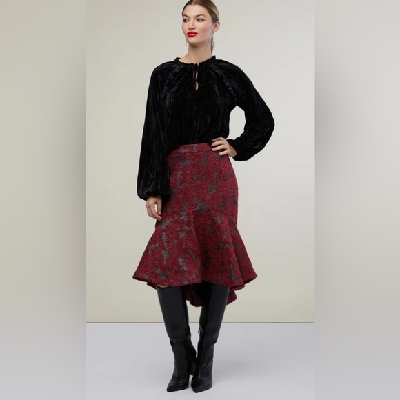 Rachel Parcell Dresses & Skirts - Rachel Parcell Fit & Flare Skirt Brocade Design Lined Size 2